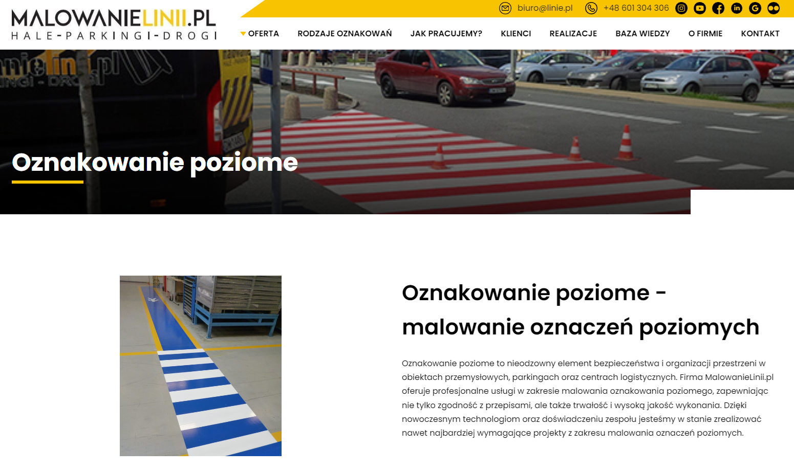Jak zaplanować oznakowanie poziome na parkingu, placu lub hali, aby było czytelne i trwałe?