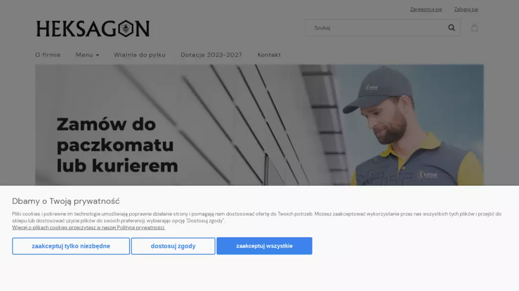 Sprzęt pszczelarski | Internetowy sklep pszczelarski Heksagon