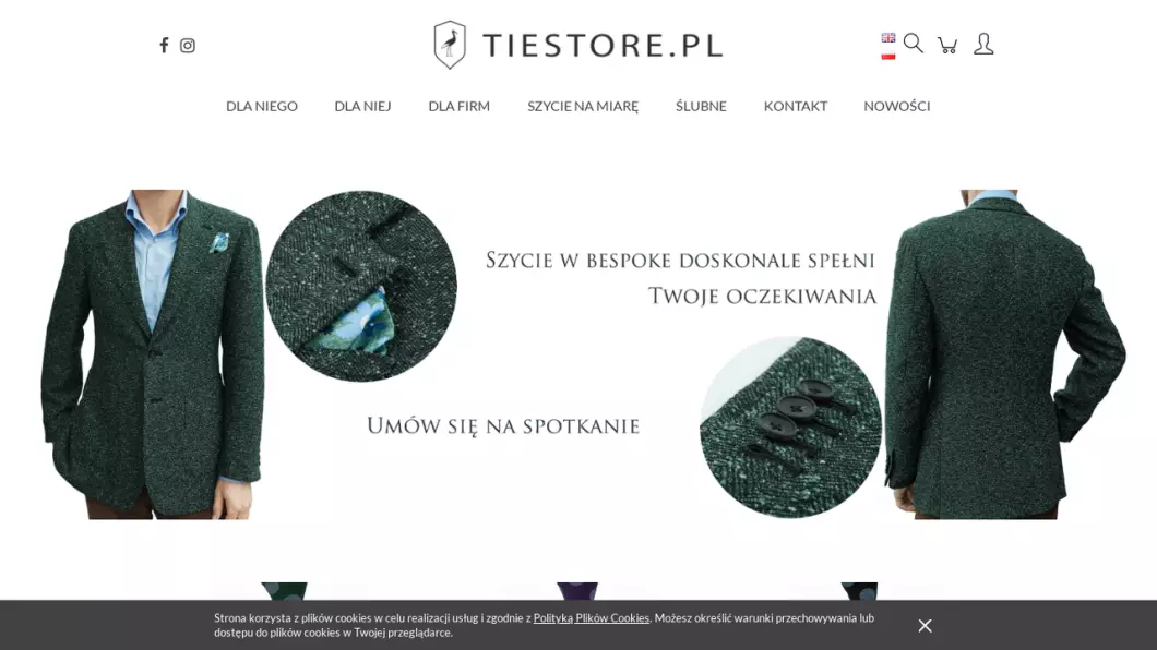 Krawaty męskie na zamówienie Warszawa | Sklep internetowy Tiestore.pl