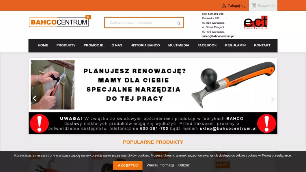 Bahco Centrum - narzędzia i akcesoria Bahco