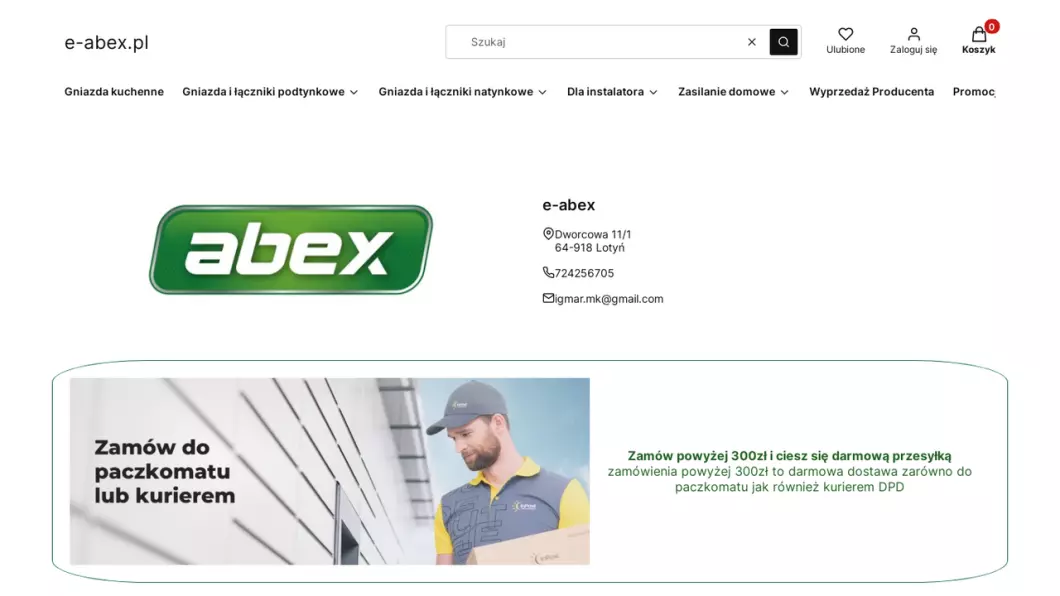 Sklep z artykułami elektrycznymi | e-abex.pl